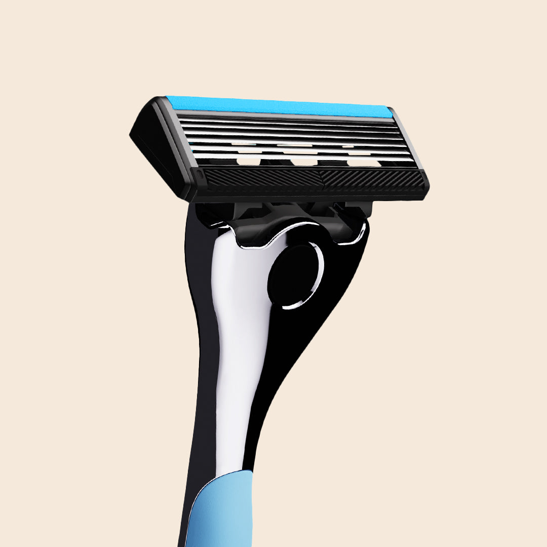 SmoothGlide Refill Blades + Brushed Aluminium Razor