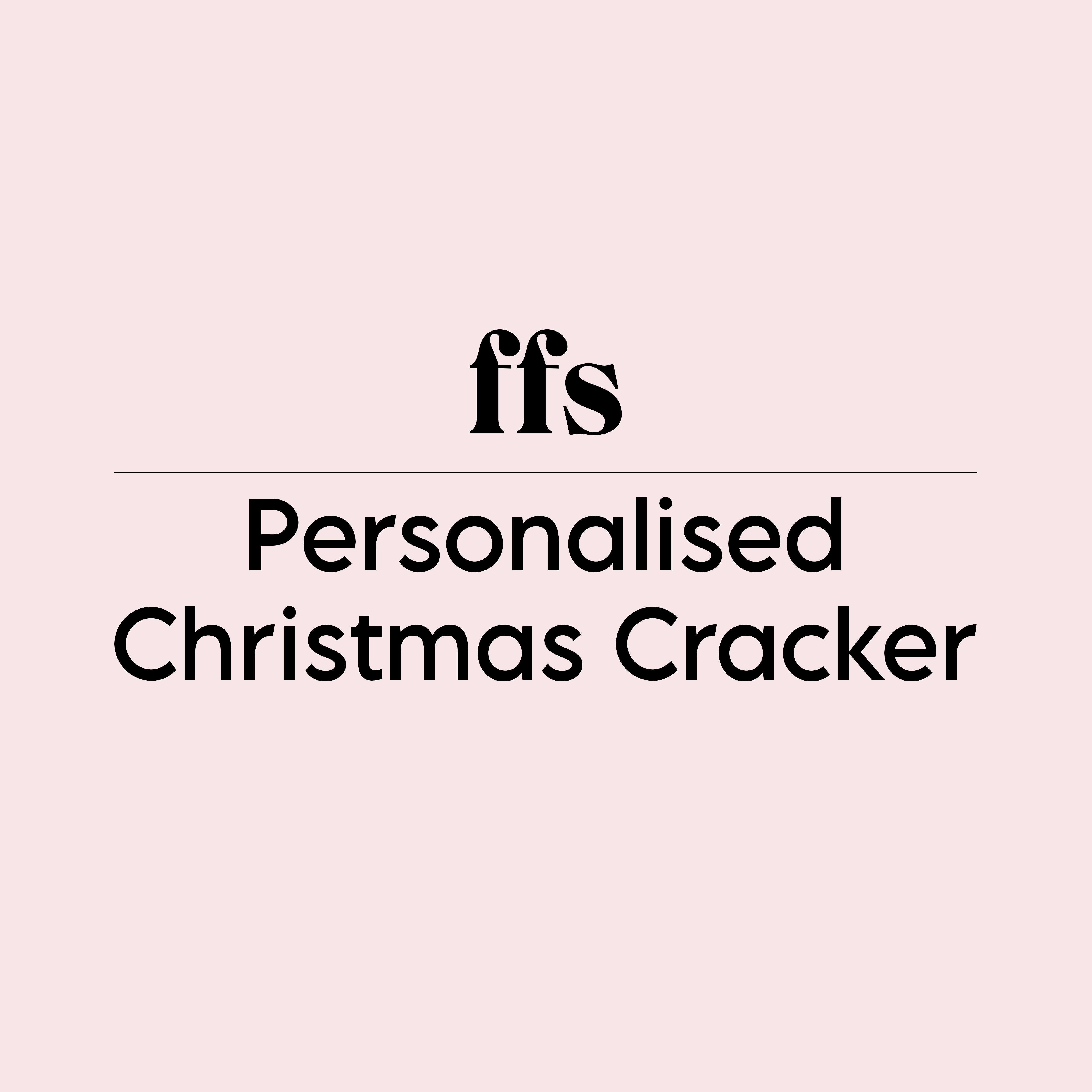 Personalised Christmas Cracker Gift Set